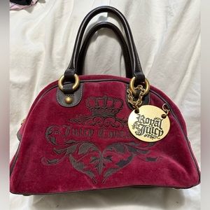 Juicy couture royal juicy bowler bag maroon